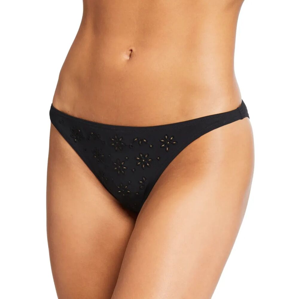 Tory Burch Broderie Anglaise Hipster Bikini Bottoms Size Large